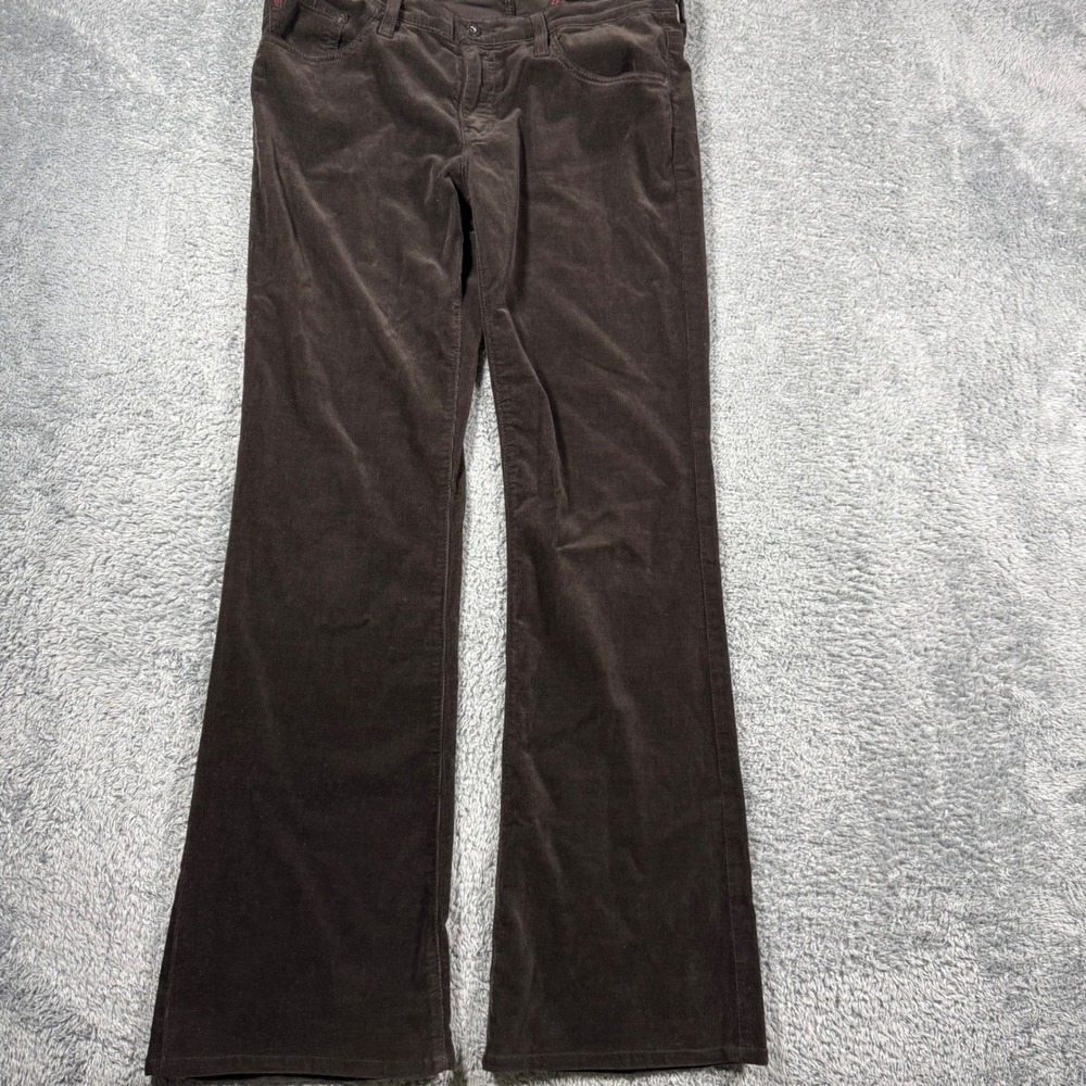 AG Adriano Goldschmied Pants Womens 31x32 Brown The Angel Bootcut Corduroy Flare